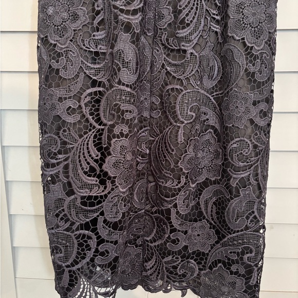 Adrianna Papell Cocktail Lace Overlay Sleeveless Sheath Size 8 - Picture 5 of 8